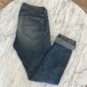Rag & Bone Dre Low-Rise Slim Boyfriend Jean, Size 25